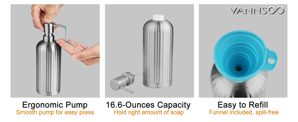 Stainless Steel Soap Dispenser